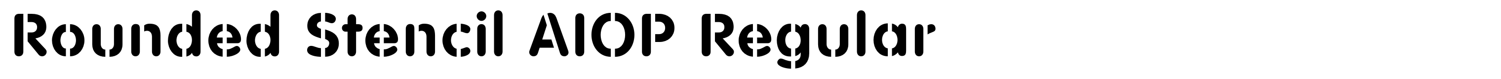Rounded Stencil AIOP Regular